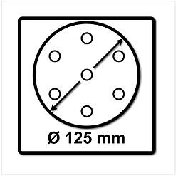 Festool STF D125/8 Abrasifs Ø125 mm P180 GR / 100 Pièces ( 497171 )