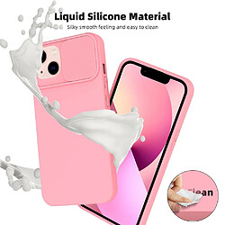 Coque Cam Slide couleur Rose + 2 Verres Trempes Pour iPhone 14 Little Boutik©