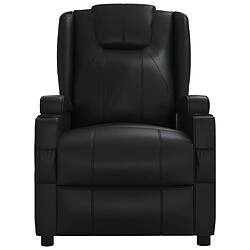 Avis vidaXL Fauteuil électrique de massage Noir Similicuir