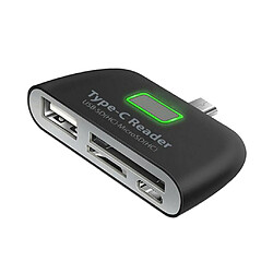 Acheter Adaptateur USB C 3.1 Type C vers USB 2.0 HUB OTG Lecteur de carte mémoire Micro SD / TF