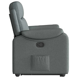 Acheter vidaXL Fauteuil inclinable Gris foncé Tissu