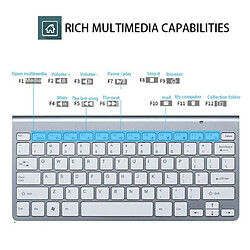 Avis Clavier et souris sans fil Bluetooth ultra-mince sans fil, fournitures de bureau pour tablette Android Windows IOS | noir