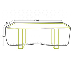 Acheter Étui de protection Aktive Tables 240 x 60 x 130 cm (6 Unités)