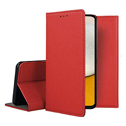 Acheter Htdmobiles Housse etui portefeuille avec coque interieure en silicone pour Motorola Edge 50 Pro 5G + film ecran - ROUGE MAGNET