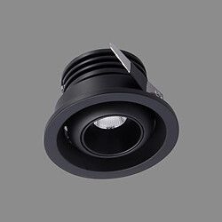 Inspired Neptuno Spot Encastré Mini Pivotant, LED 3W, 2700K, 210lm, Noir, 3 ans de Garantie