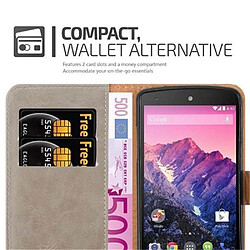 Avis Cadorabo Coque LG Google NEXUS 5 Etui en Marron