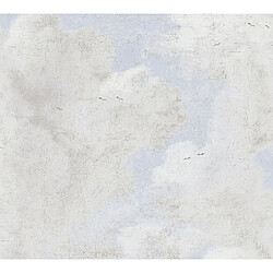 As Creation A.S. Création papier peint nuages blanc, gris et bleu clair