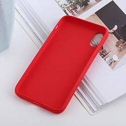 Acheter Wewoo Coque TPU antichoc en silicone liquide de couleur solide pour iPhone XR (rouge)