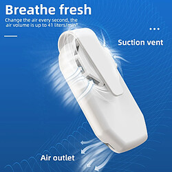 Universal Clip dans masque ventilateur refroidissement USB rechargeable ventilateur électrique portable refroidisseur d'air silencieux blanc pour masque sportif extérieur été | pas cher