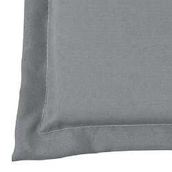 Decoshop26 Coussin de banc de jardin Gris 180 x 50 x 3 cm DEC021557 pas cher