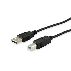 Câble Usb2.0 Typea-B Noir Equipé 1,8M