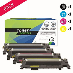 TONER SERVICES Compatible Samsung SU382A Pack 4 toners Noir et couleurs (CLT-P4072C)