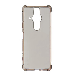 Pack Sony Xperia Pro-I Coque Bumper Film Flexible Transparent iMak Gris