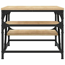 Maison Chic Table basse,Table Console Table d'appoint, Table pour salon chêne sonoma 100x49x40 cm bois d'ingénierie -MN50151 pas cher