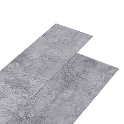 vidaXL Dalles de plancher PVC 4,46 m² 3 mm autoadhésif gris ciment