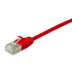 Câble réseau équipé Rj45 Cat.6A F/Ftp Slim 3.0M rouge