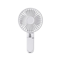 Mini Ventilateur de Refroidissement Portatif Pliable de Clip de Parapluie Portatif d'Été de Chargement d'USB - Blanc