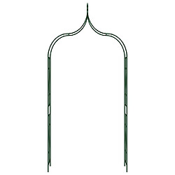 vidaXL Voûte de jardin Vert foncé 120x38x258 cm Fer