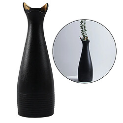 Acheter Vase à Fleurs En Céramique Pot De Fleur Minimaliste De Bureau à Domicile Vases Floraux Noir L