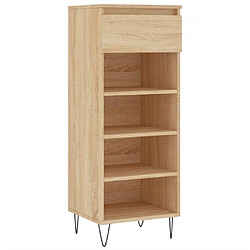 vidaXL Armoire à chaussures Chêne sonoma 40x36x105cm Bois d'ingénierie