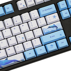 Acheter Universal Porte-clefs baleine fond de teinture PBT clavier à 122 touches clavier clavier TKL87/96/108 clavier capot