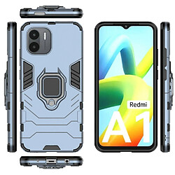 Htdmobiles Coque pour Xiaomi Redmi A1 / A1 Plus - housse etui rigide anti choc + film ecran - BLEU FONCE