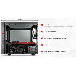 Chieftec GM-01B-OP M1 Tower case GM-01B-OP Chieftronic M1 Gaming mATX Tower case