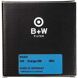 Acheter B+W #550/040 Filtre de base MRC orange (82 mm)