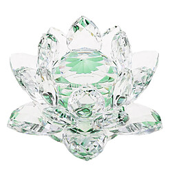 cristal lotus fleur artisanat presse-papiers verre lotus modèle vert pas cher