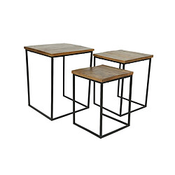 Kaemingk Lot de 3 tables bois de manguier - Nos Envies Déco