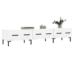 Avis Maison Chic Meuble TV scandinave - Banc TV pour salon blanc 150x36x30 cm bois d'ingénierie -MN73792