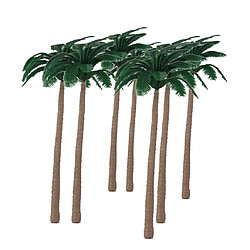 Acheter 20pcs Modèle d'Arbre Cocotier en Plastique pour Paysage de Plage 12cm 1:75