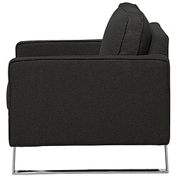 Acheter Beliani Fauteuil VIND Tissu Gris graphite