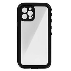 Coque iPhone 12 Pro Bi-matière Waterproof 2m Film Écran Redpepper Noir