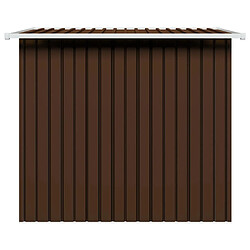 Acheter vidaXL Abri de stockage pour jardin Marron 194x121x181 cm Acier