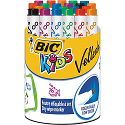 Ensemble de Marqueurs Bic Kids Mini Velleda 24 Pièces Tableau blanc