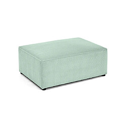 Bestmobilier Topaze - pouf - en velours texturé