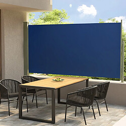 vidaXL Auvent latéral rétractable de patio 160x300 cm Bleu