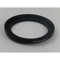 vhbw adaptateur filtre Step UP métal noir 39mm-46mm pour appareil photo, objectif, filtre, dispositif pare-soleil, adaptateur objectif