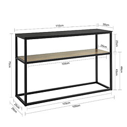 Avis SoBuy FSB43-SCH Table Console avec Surface en Verre Table d'Entrée en Métal Table Décorative Buffet