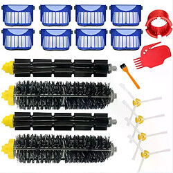 Kit de pièces de rechange pour aspirateur IRobot Roomba, séries 600, 610, 620, 625, 630, 650, 660, pour aspirateur, brosse à poils + filtre + brosse latérale