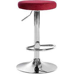 Non Tabouret de bar Ponte velours chrome