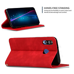 Acheter Wewoo Housse Coque Etui en cuir avec rabat horizontal magnétique Business Skin Feel pour Galaxy M30 / A40s rouge