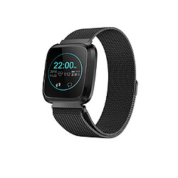 YP Select 1,3 pouces Écran couleur Pression artérielle Moniteur de fréquence cardiaque Sport Bluetooth Smart Wristband Watch-NOIR