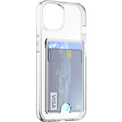 Coque iPhone 14 Hybride avec porte-carte intégré Transparente Bigben