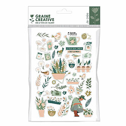 Graines Creatives Carnet de jardinage + stickers pas cher