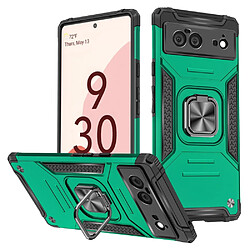 Coque en TPU anti-chocs avec béquille, vert noirâtre pour votre Google Pixel 6