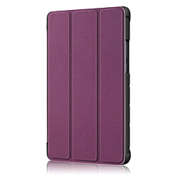 Acheter Etui en PU triple pli avec support violet pour votre Huawei MediaPad M5 Lite 8