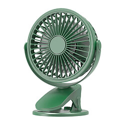 (vert) Ventilateur de Clip de bureau Ventilateur de Chargement USB Dortoir de Bureau Extérieur Mini Petit Ventilateur Électrique Portable