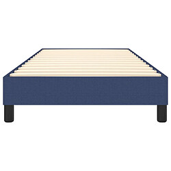 Acheter vidaXL Cadre de lit sans matelas bleu 80x200 cm tissu